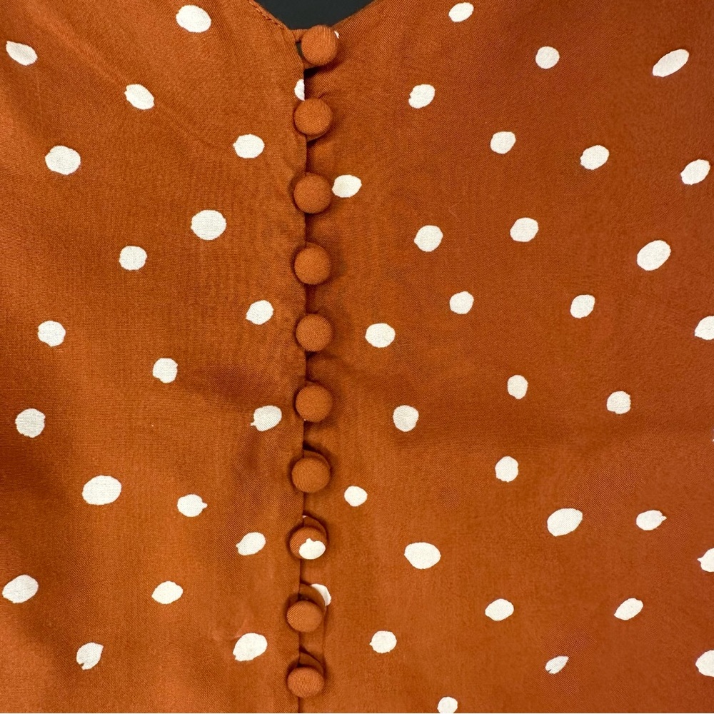 Madewell Button-Down Cami Top in Inkspot Dots — Size 0 - Picture 5 of 8